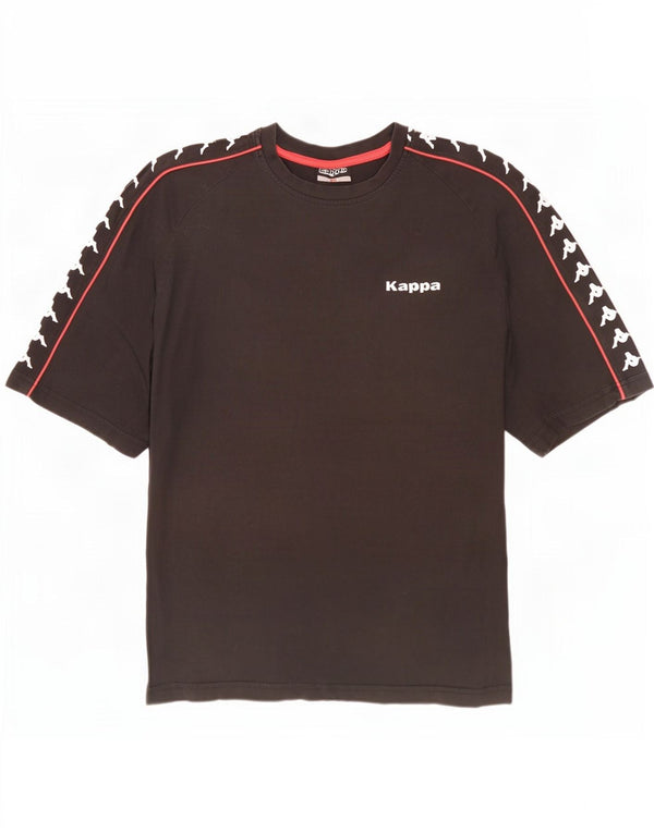 Ανδρικό γραφικό T-Shirt Kappa Top XL Μαύρο βαμβακερό