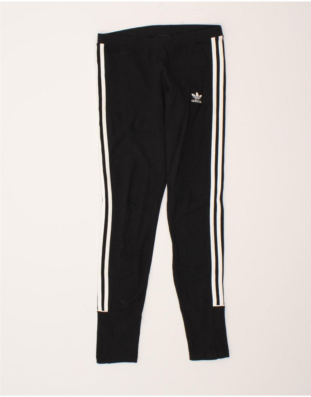 ADIDAS Womens Leggings UK 10 Small Black Cotton Vintage Adidas and Second-Hand Adidas from Messina Hembry 