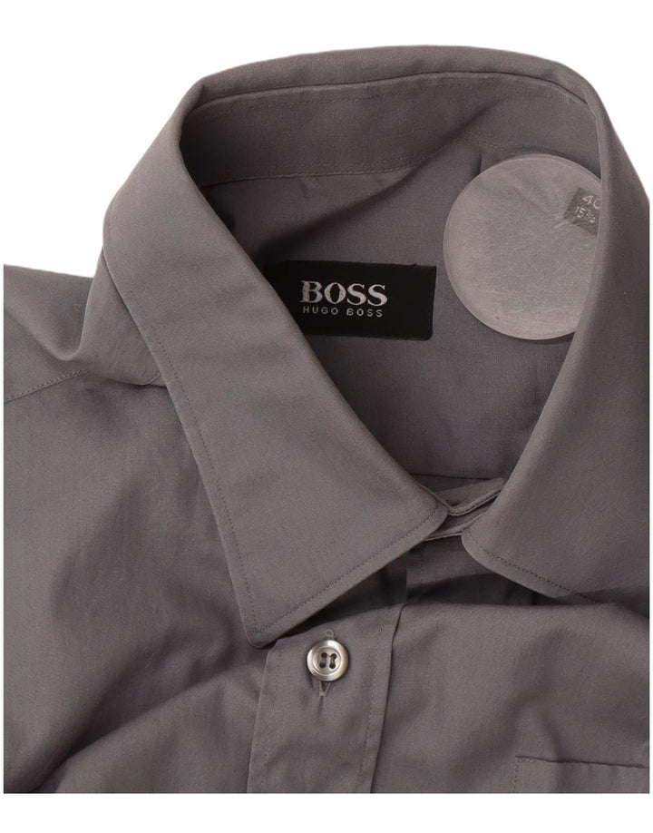 Ανδρικό πουκάμισο Hugo Boss Μέγεθος 40 15 1/2 Medium Grey