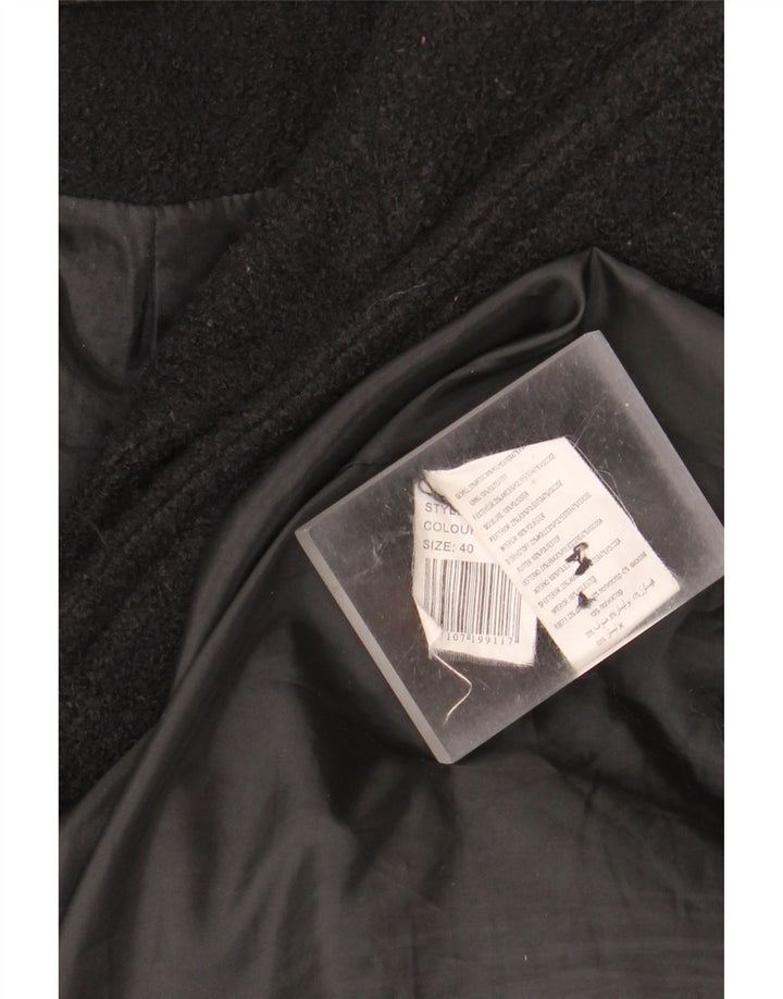 Γυναικείο παλτό γραφικό Desigual EU 40 Μεσαίο μαύρο μαλλί