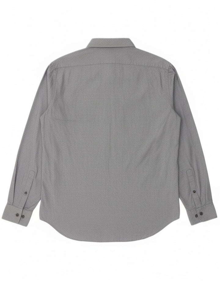 Calvin Klein Ανδρικό πουκάμισο Slim Fit Large Navy Blue γεωμετρικό