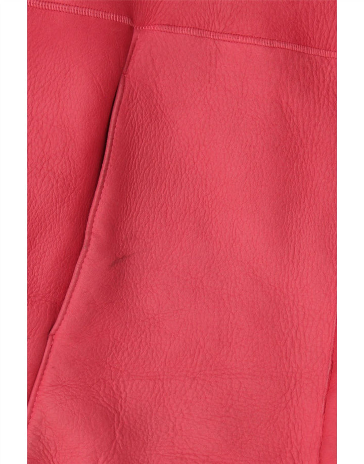 Γυναικείο Jake's Loose Fit Shearling Jacket EU 36 Small Pink Leather