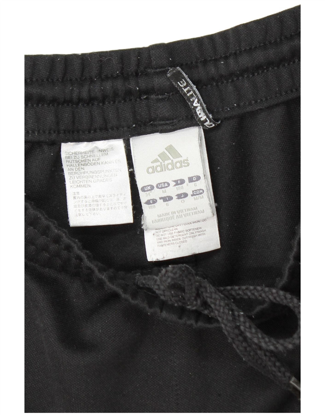 Ανδρική αθλητική φόρμα ADIDAS Climalite Παντελόνι μεγάλο μαύρο πολυεστέρα
