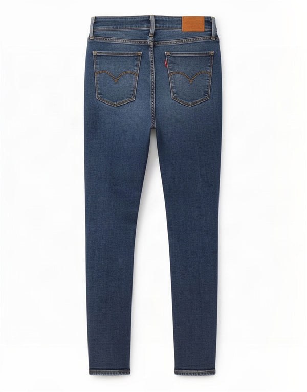 Γυναικείο ψηλό ψηλό στενό τζιν Levi's W27 L30 Blue Lyocell