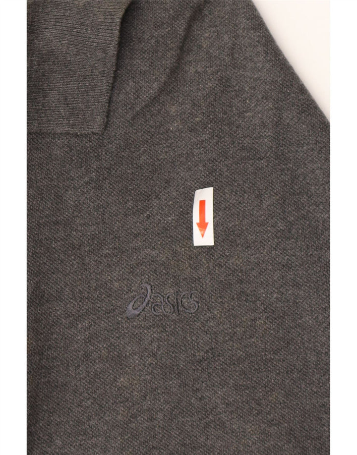 Ανδρικό πουκάμισο πόλο ASICS μεγάλο γκρι βαμβακερό