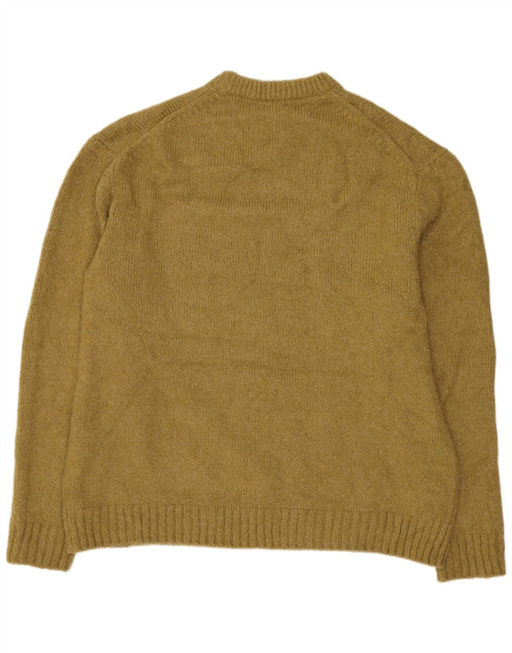 Ανδρικό πουλόβερ ZARA Crew Neck Jumper XL Khaki Polyester