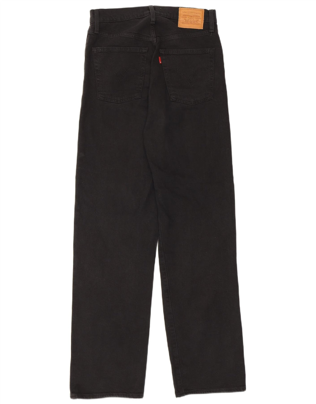 Γυναικείο Levi's Ribcage Straight Jeans W27 L29 Μαύρο βαμβακερό