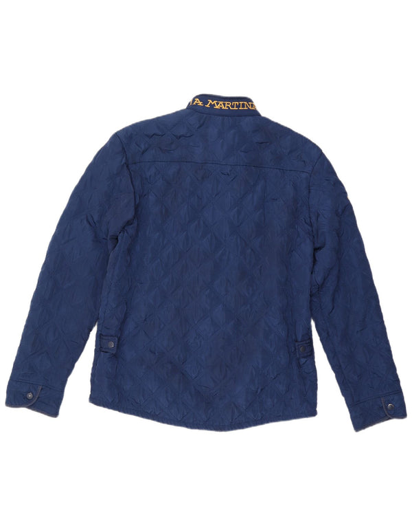 LA MARTINA Γυναικείο γραφικό καπιτονέ μπουφάν UK 20 2XL Navy Blue