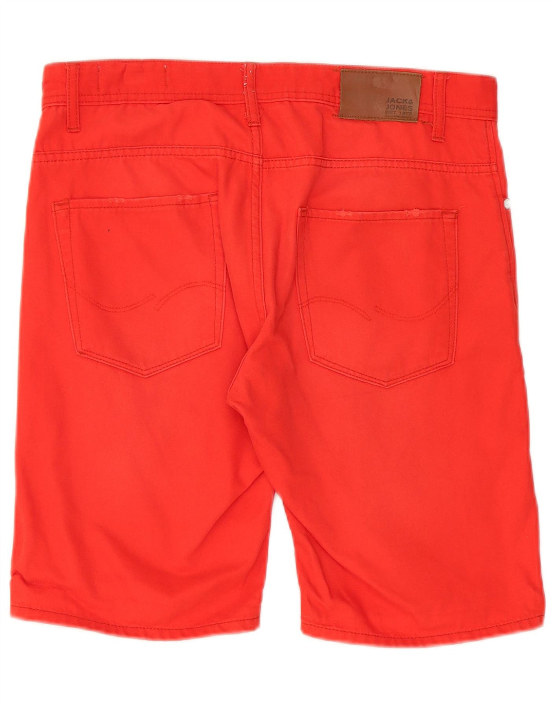 Jack & Jones Ανδρικό τζιν σορτς μεγάλο W34 κόκκινο βαμβακερό