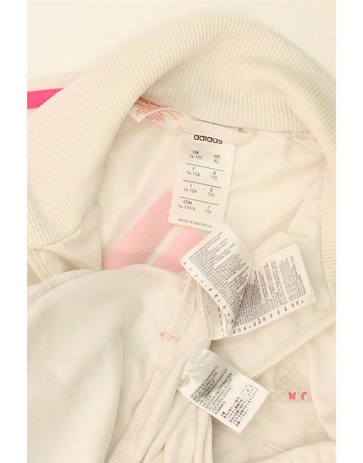 Adidas Graphic αθλητική φόρμα Adidas Top Jacket 14-15 ετών Λευκός Πολυεστέρας