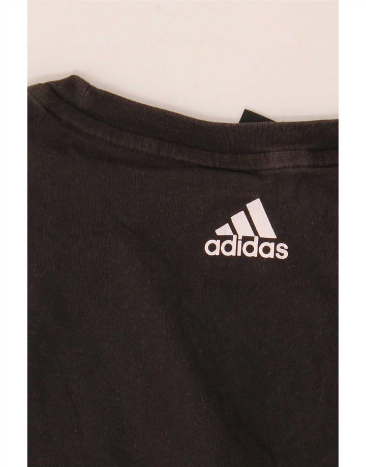 Ανδρικό γραφικό T-Shirt Adidas Top Medium Μαύρο