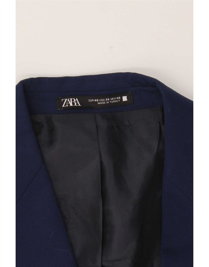 Zara Ανδρικό σακάκι μπλέιζερ με 2 κουμπιά EU 46 Small Navy Blue