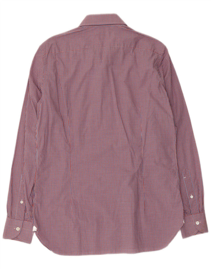 Ανδρικό πουκάμισο BORRELLI Μέγεθος 39 15 1/2 μεσαίο πολύχρωμο βαμβακερό καρό