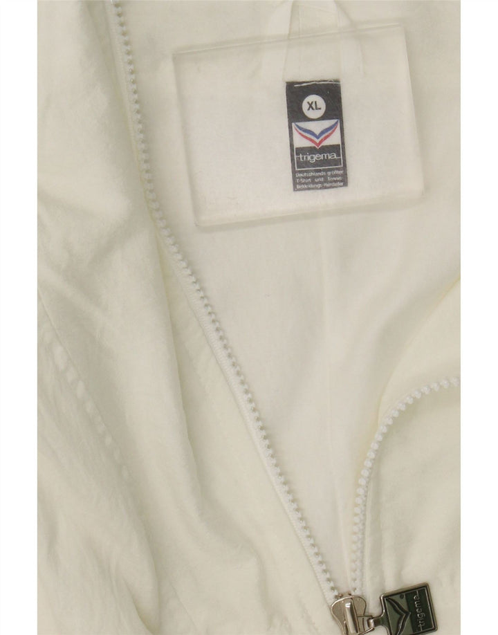 Ανδρική φόρμα Trigema Top Jacket XL White Nylon