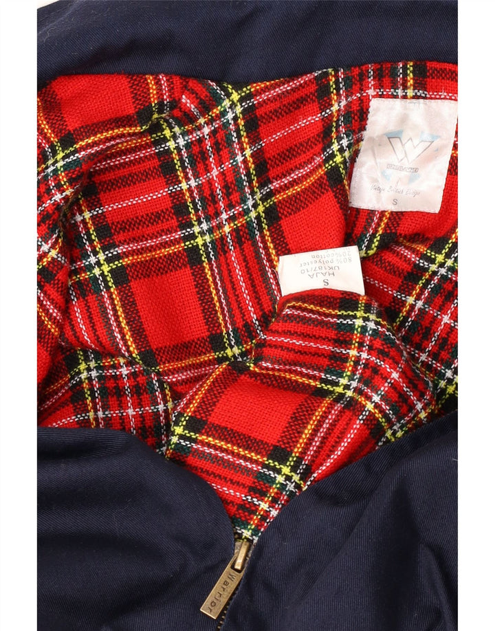 Vintage Ανδρικό Bomber Jacket UK 36 Small Navy Blue Polyester