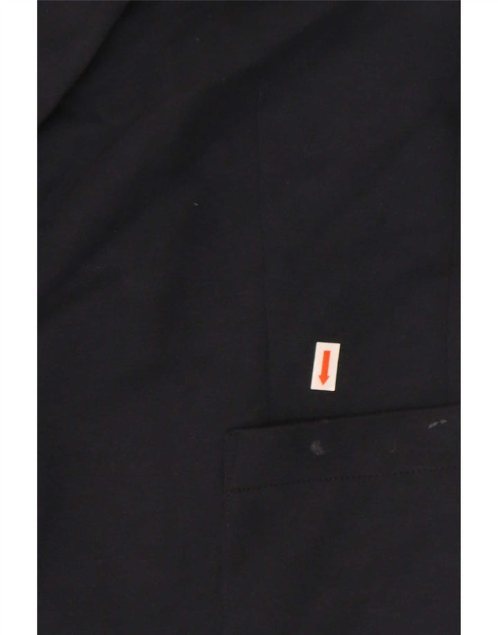 John Lewis Γυναικείο μπουφάν σακάκι 1 κουμπιού UK 14 Medium Navy Blue Polyester