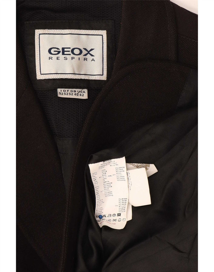 Ανδρικό μπουφάν Geox Respira με 3 κουμπιά σακάκι UK 42 XL Μαύρο μάλλινο