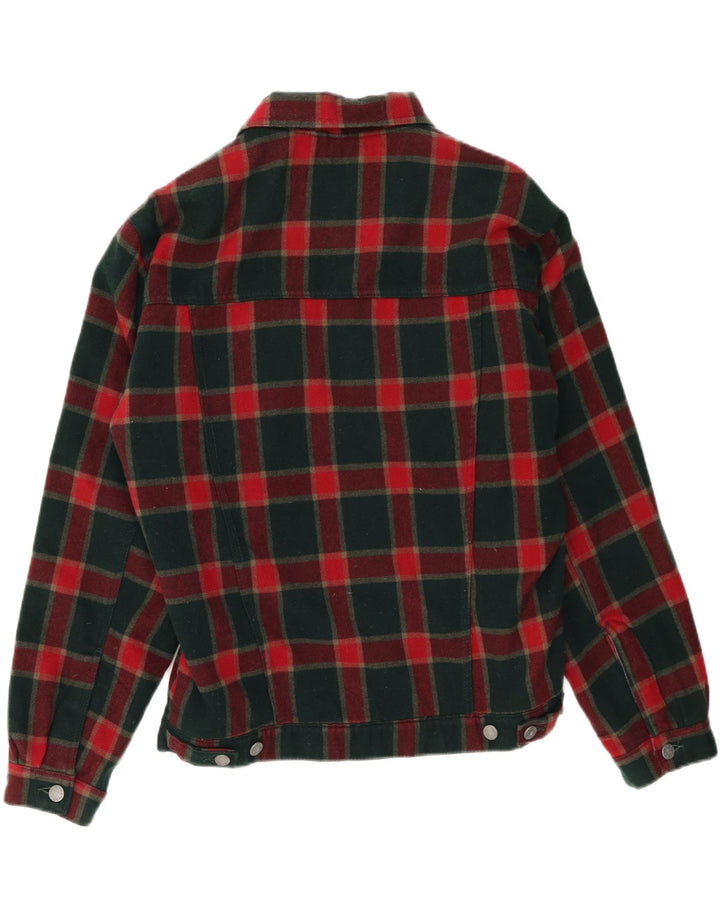 WHITE STUFF Ανδρικό Bomber Jacket UK 38 Medium Red Check Polyester