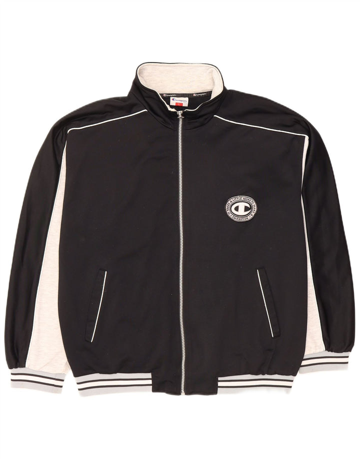 Ανδρική φόρμα Champion Graphic Top Jacket Large Black Colourblock