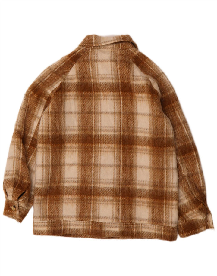 Marks & Spencer Γυναικείο Utility Jacket UK 8 Small Brown Καρό Πολυεστέρας