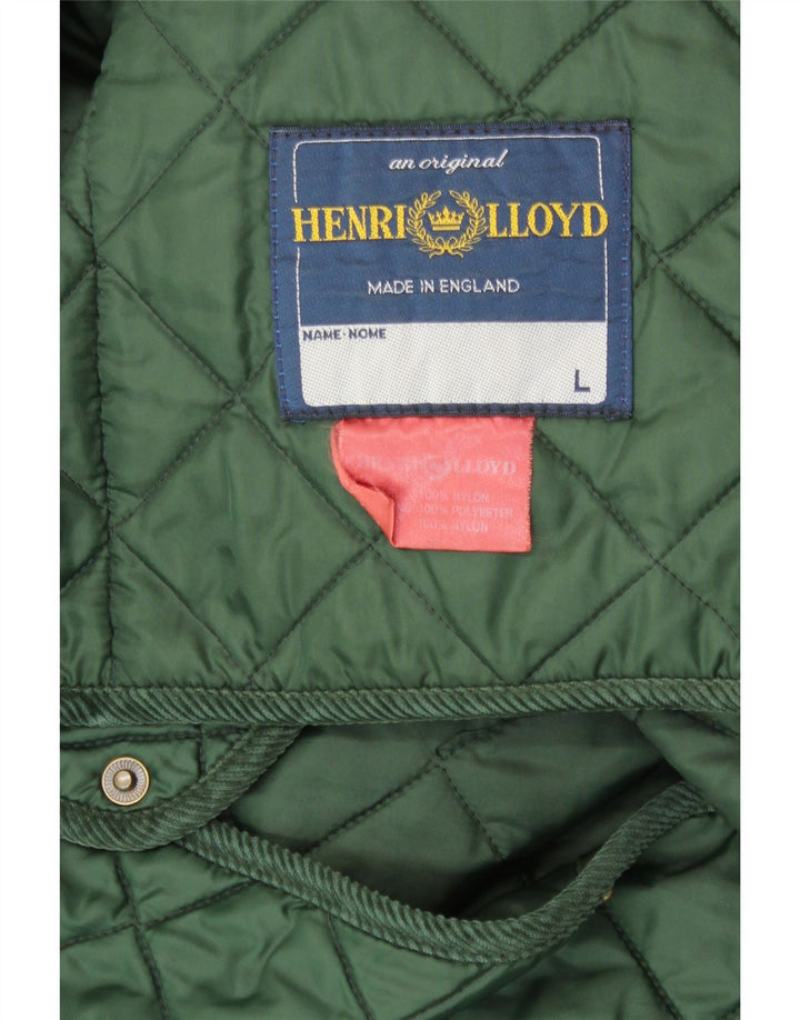 Ανδρικό καπιτονέ μπουφάν Henri Lloyd UK 40 Large Green Nylon