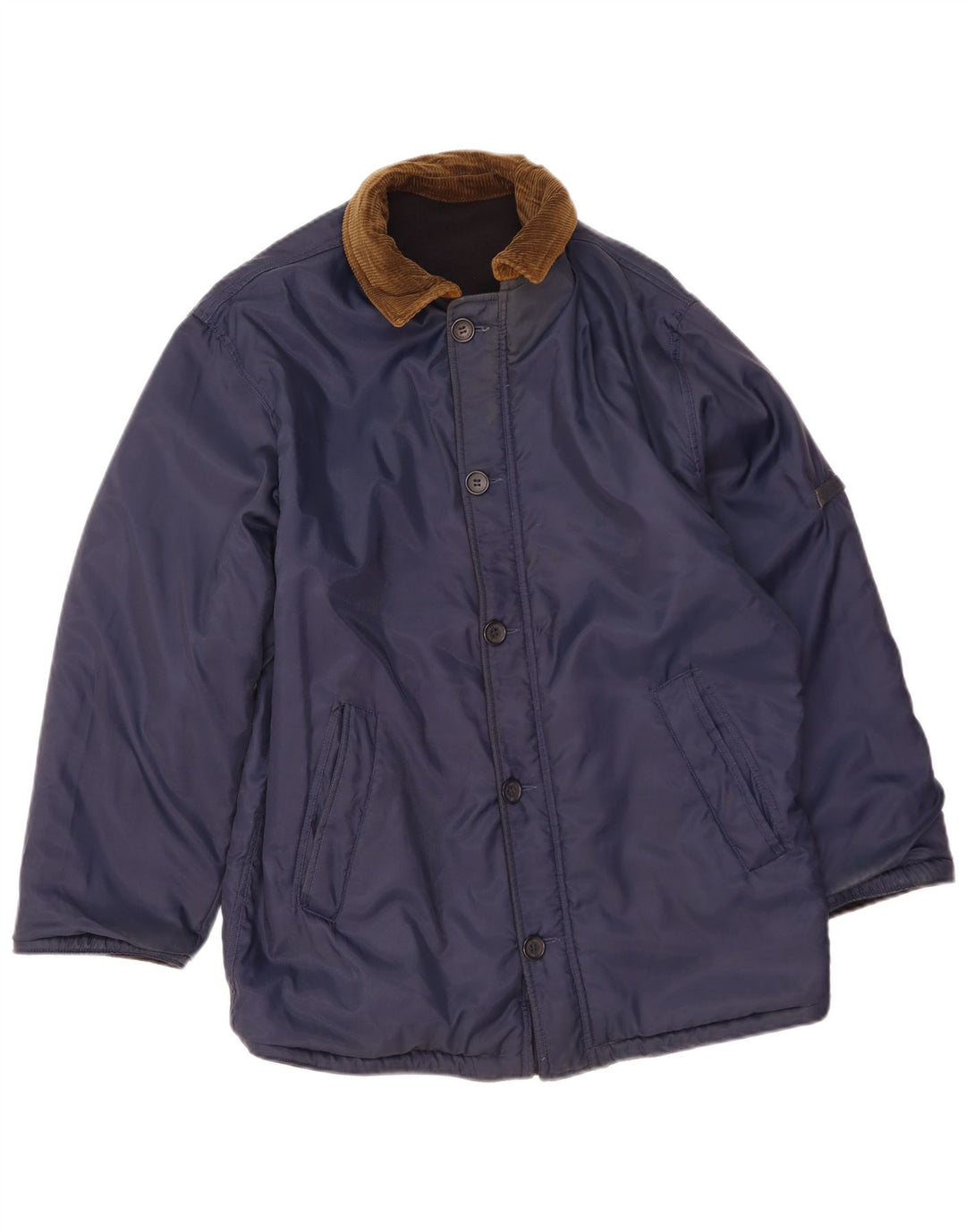Ανδρικό αναστρέψιμο μπουφάν Ivy Oxford UK 36 Small Navy Blue Wool