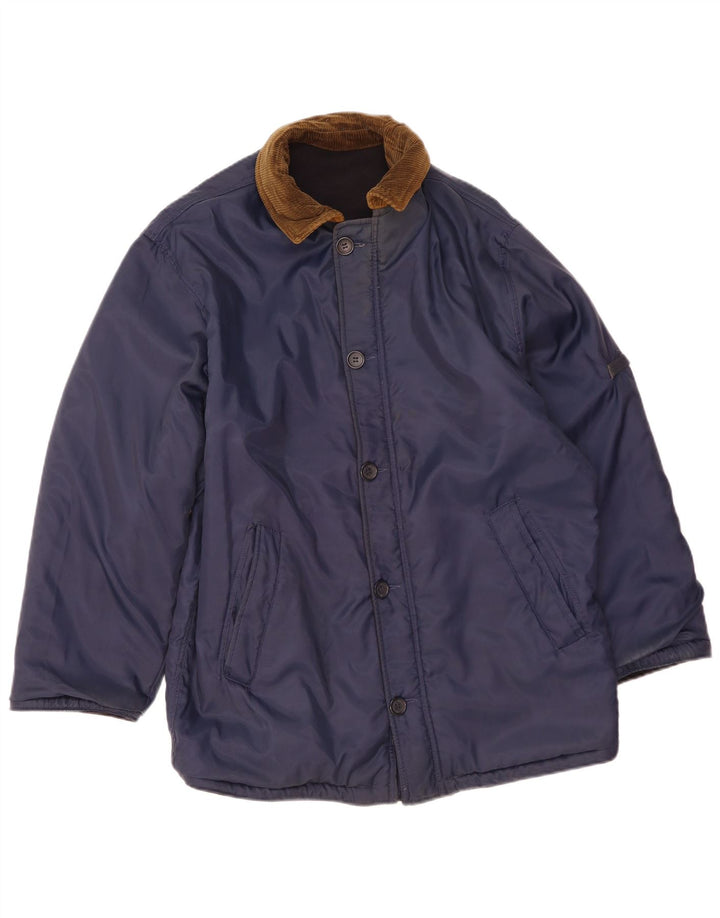Ανδρικό αναστρέψιμο μπουφάν Ivy Oxford UK 36 Small Navy Blue Wool