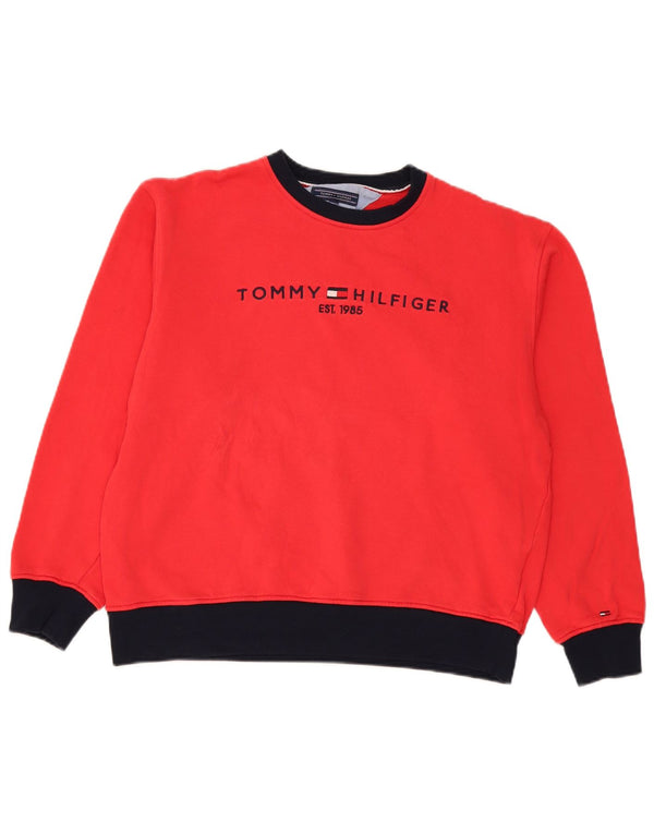 Γυναικείο Φούτερ Tommy Hilfiger Graphic Jumper UK 18 XL Red Cotton