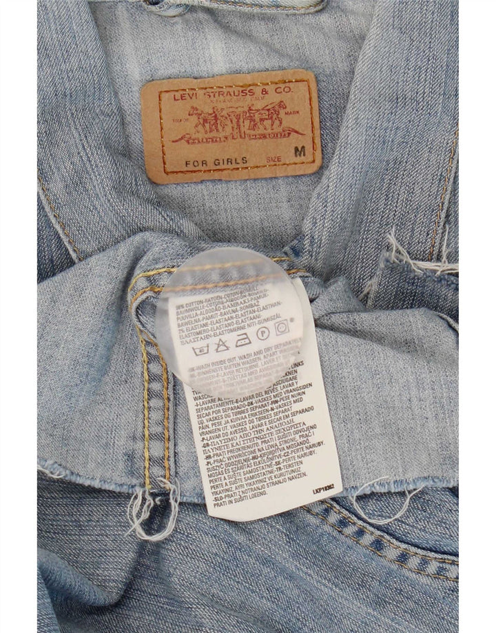 Τζάκετ Τζιν Κοριτσιών Levi's Crop 10-11 Ετών Μεσαίο Μπλε Βαμβάκι