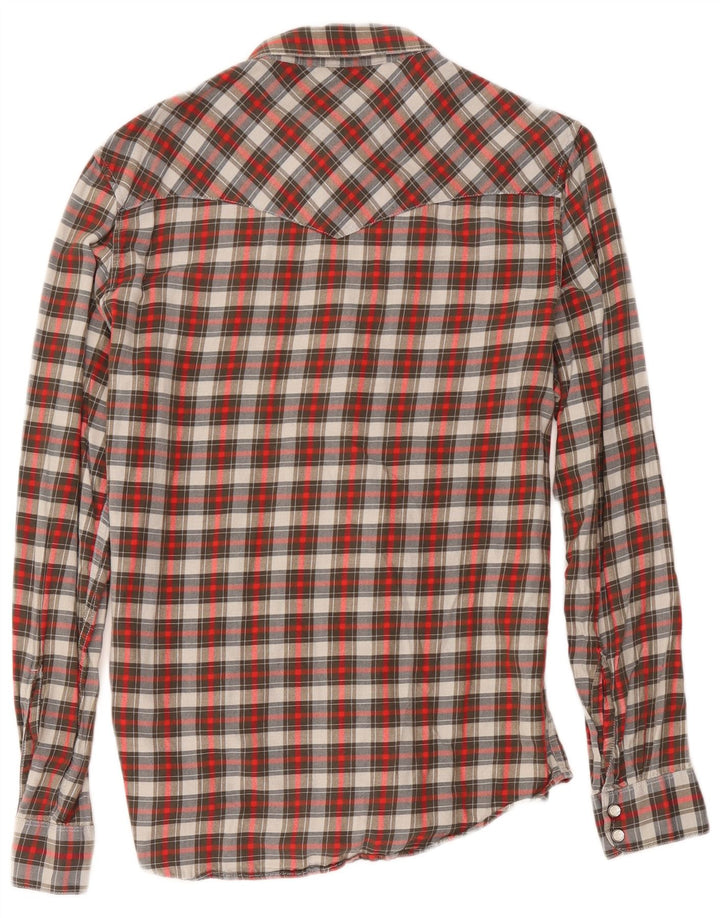 Ανδρικό φανελένιο πουκάμισο Levi's Slim Fit, μεσαίο κόκκινο βαμβακερό