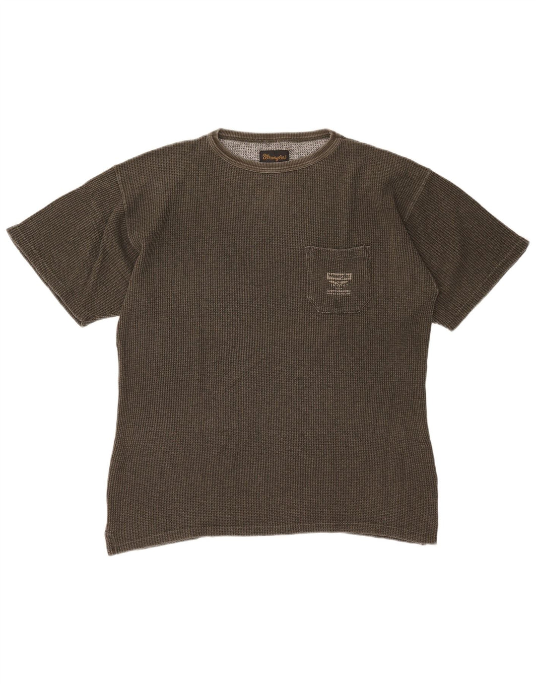Ανδρικό T-Shirt Wrangler Top Large Khaki Cotton