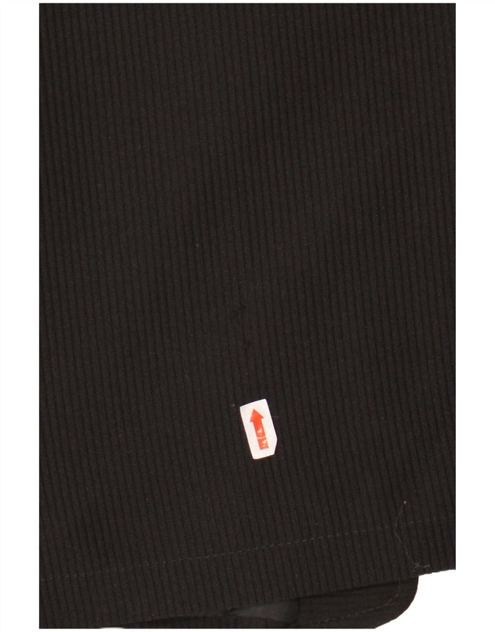 TIMEOUT Ανδρικό Γιλέκο Μικρό Μαύρο Ριγέ Πολυεστέρας