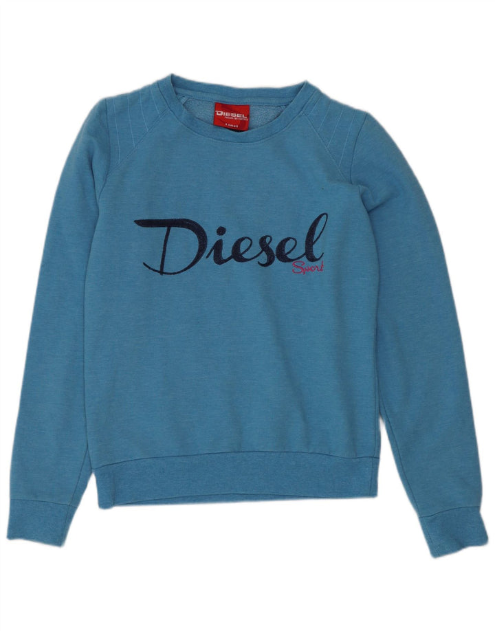 Diesel Γυναικείο Γραφικό Φούτερ Jumper UK 6 XS Blue Polyester