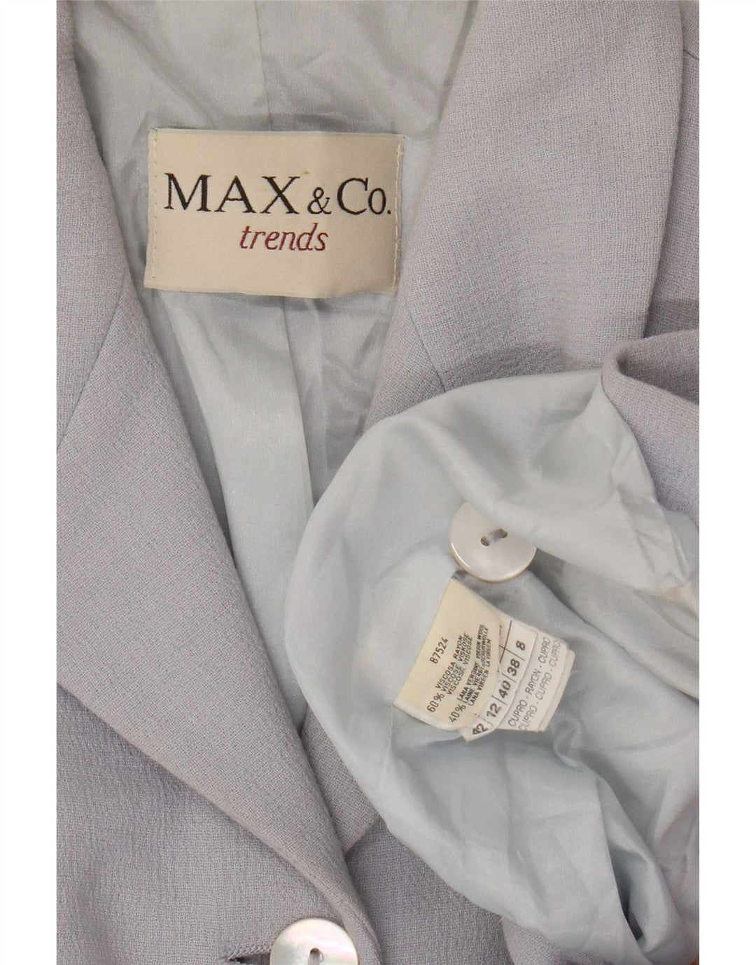 Max & Co. Γυναικείο μπουφάν blazer UK 12 μεσαίων κουμπιών βισκόζη