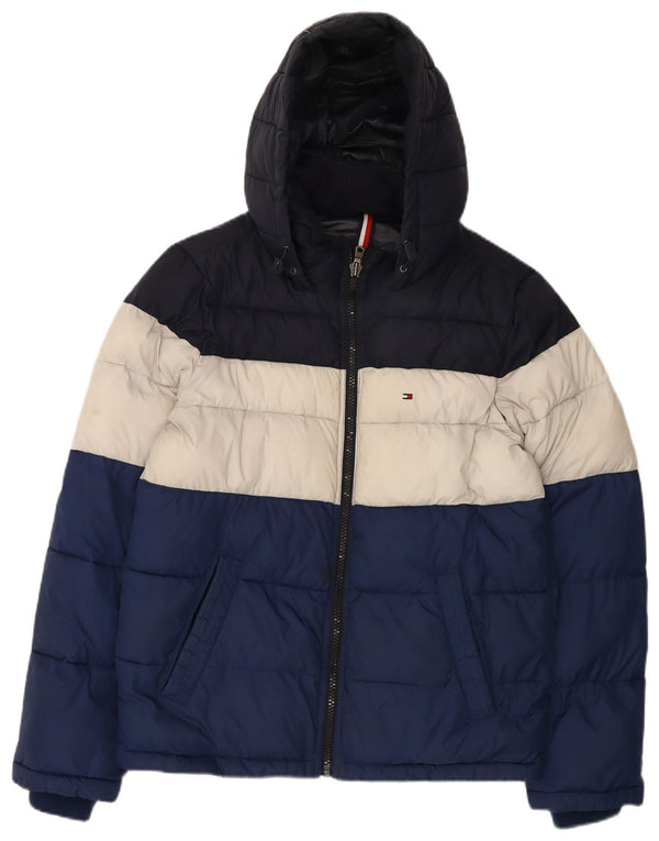 Tommy Hilfiger Ανδρικό μπουφάν με κουκούλα UK 36 Small πολύχρωμο νάιλον