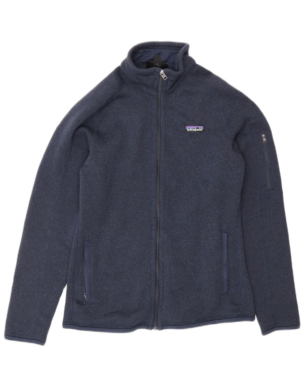 PATAGONIA Γυναικεία αθλητική φόρμα Top Jacket UK 14 Medium Navy Blue Polyester