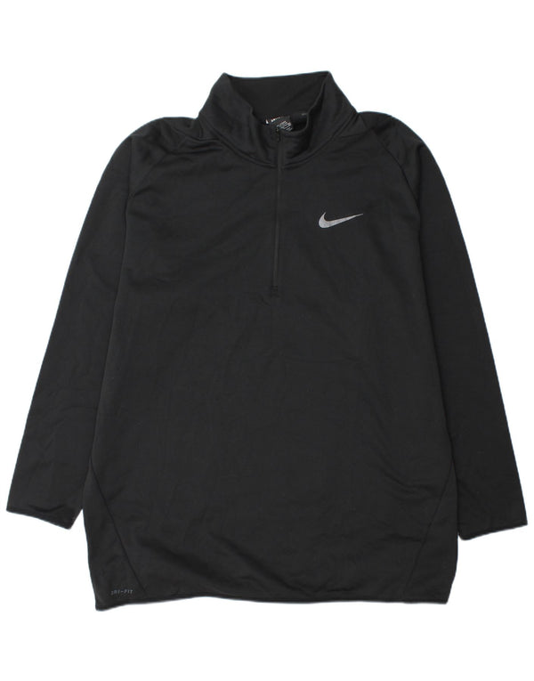 Ανδρικό φούτερ με ψηλό φερμουάρ Nike Jumper 3XL μαύρο πολυεστέρα