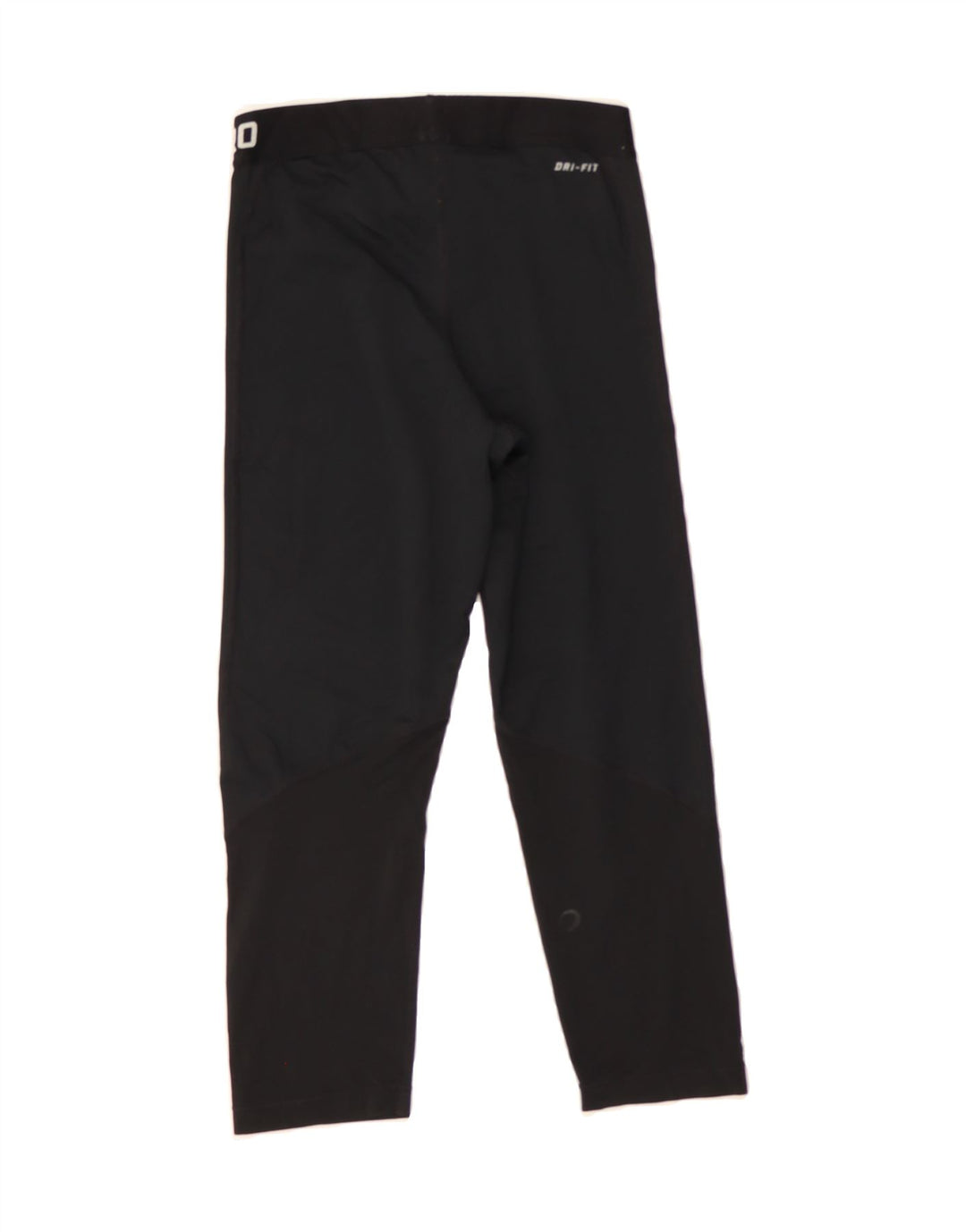 NIKE Womens Dri Fit Graphic Leggings UK 10 Small Black Polyester Vintage Nike and Second-Hand Nike from Messina Hembry 