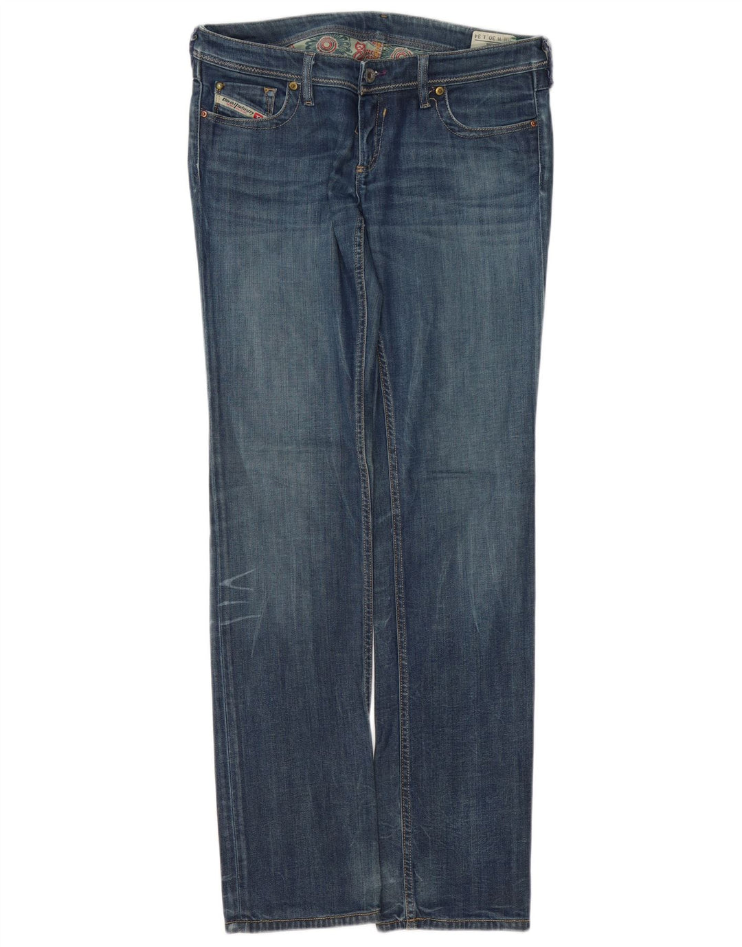 DIESEL Γυναικείο Lowky Straight Jeans W30 L34 Μπλε βαμβακερό