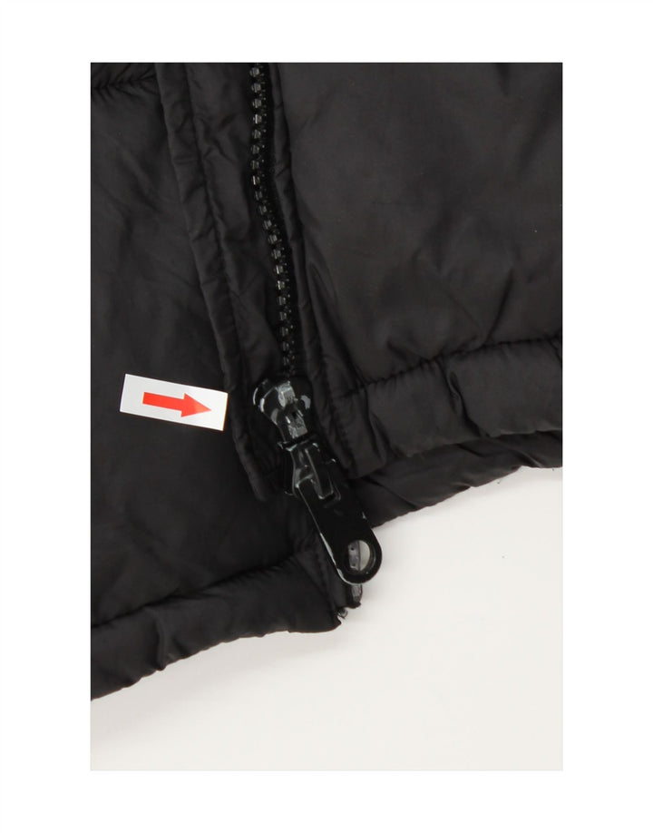 Zara Γυναικεία κουκούλα με επένδυση Gilet UK 14 Μεσαίου Μαύρου Πολυεστέρα