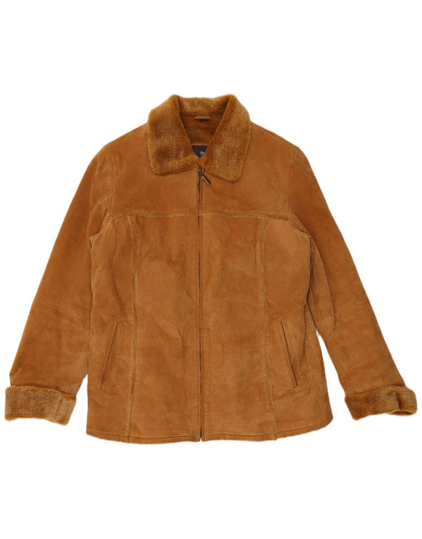 TCM Γυναικείο Suede Jacket UK 16/18 Large Brown Δερμάτινο