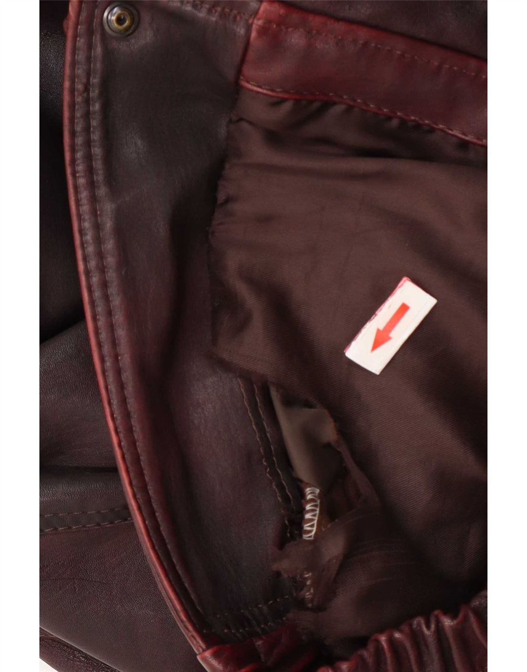 Vintage Ανδρικό Δερμάτινο Μπουφάν IT 50 Large Burgundy