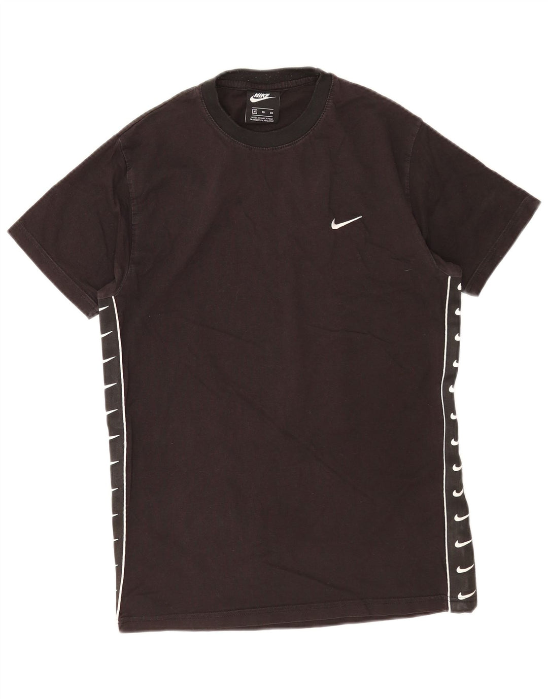 Ανδρικό γραφικό μπλουζάκι Nike, μεσαίο μαύρο βαμβακερό