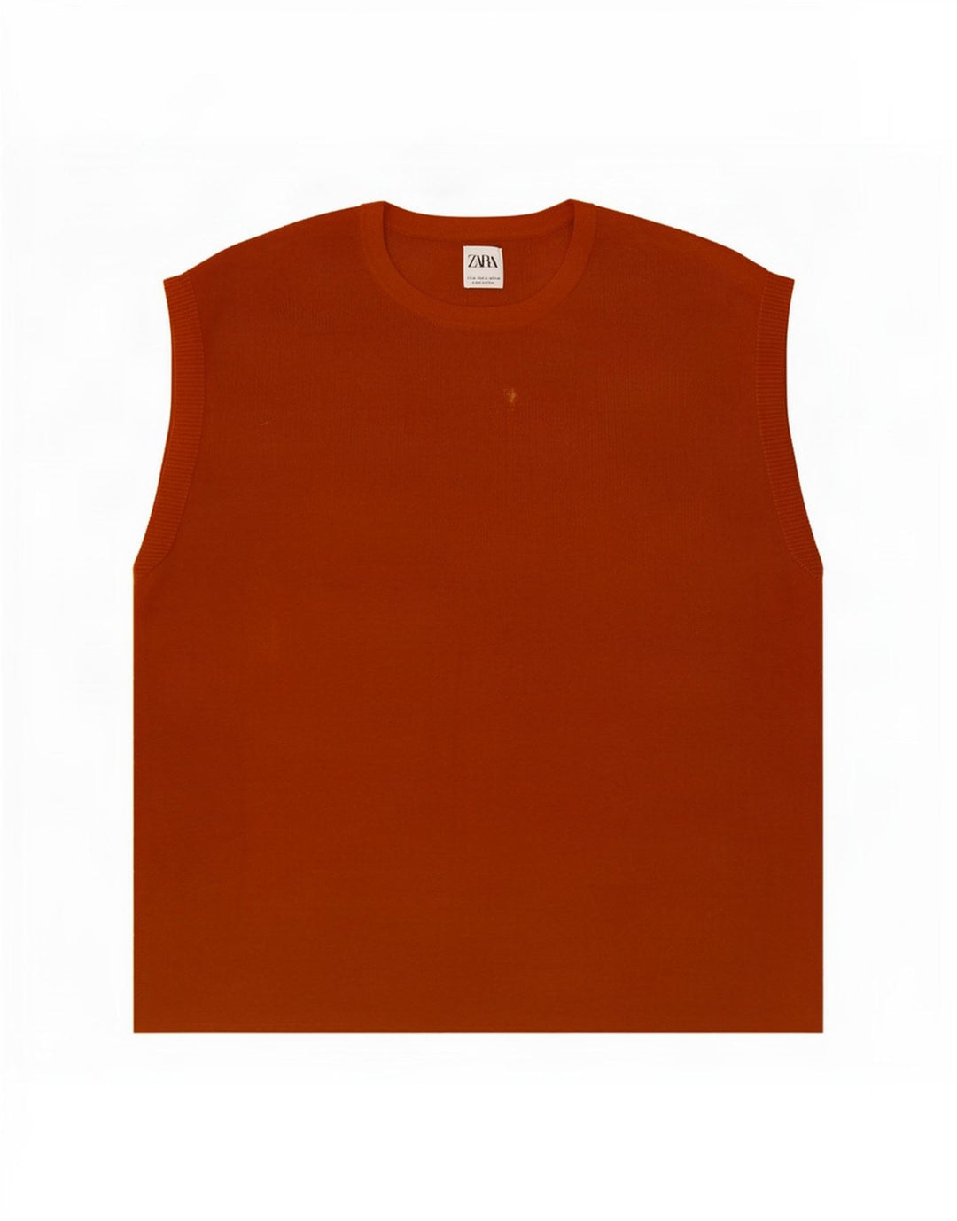 Ανδρικό γιλέκο Zara XL Πορτοκαλί βαμβακερό