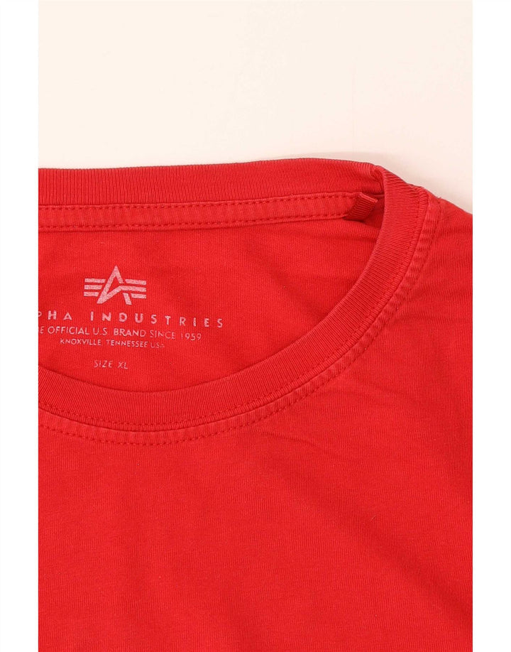 Alpha Industries Ανδρική Μπλούζα Μπλούζα XL Κόκκινη