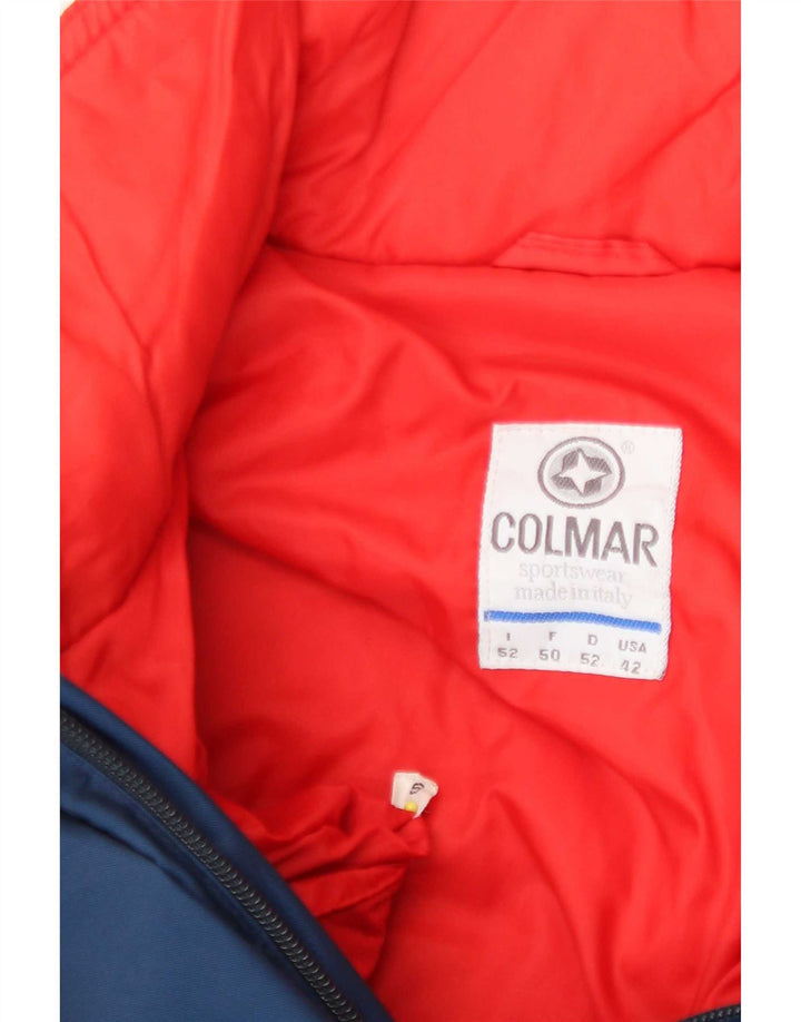 Colmar Ανδρικό μπουφάν σκι με κουκούλα IT 52 Large Navy Blue Colourblock