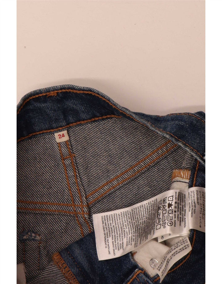 Γυναικεία τζιν ταλαιπωρημένη φούστα Levi's W24 XS Μπλε βαμβακερή