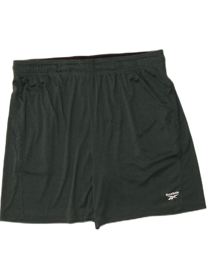 REEBOK Mens Sport Shorts XL Green Polyester