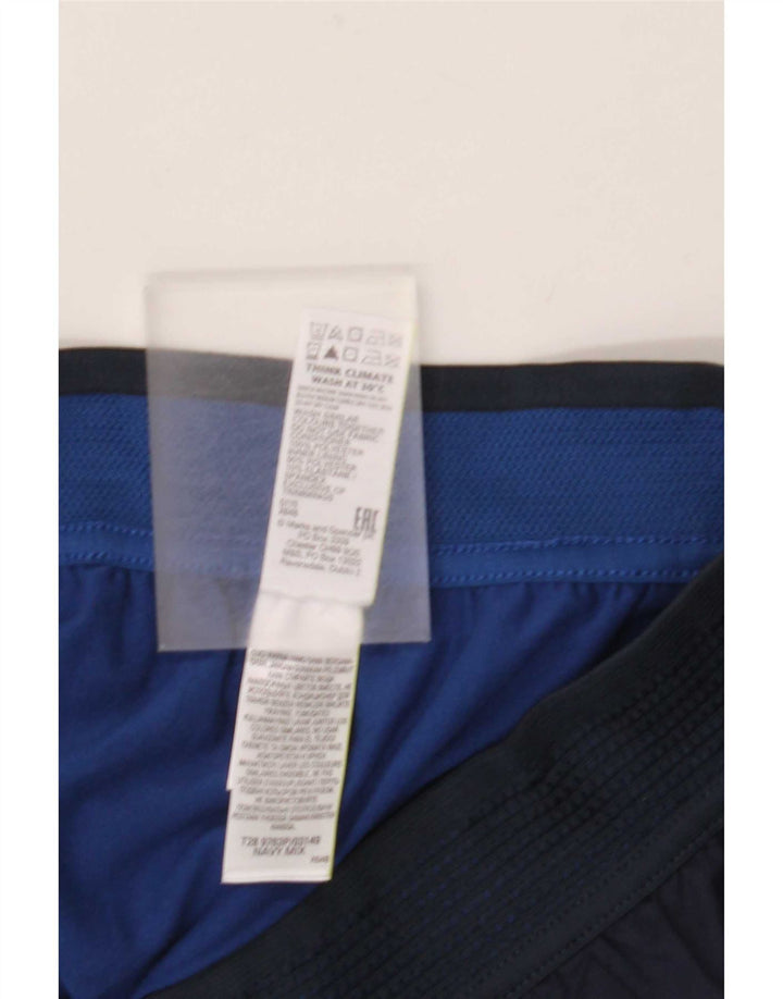 Ανδρικό αθλητικό σορτς Marks & Spencer Μεγάλο Navy Blue Polyester
