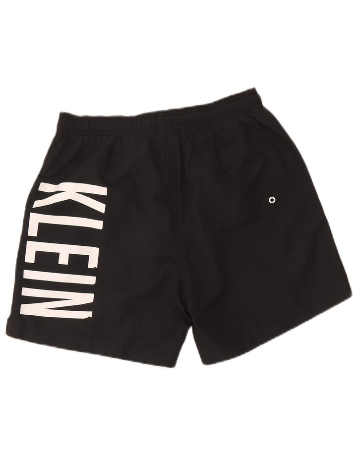Γραφικό ανδρικό σορτς κολύμβησης Calvin Klein Μικρό μαύρο πολυεστέρα